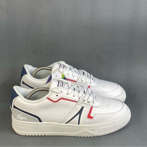 Lacoste Mens L001 Leather Sneaker Shoes size 8 New - Picture 1 of 10